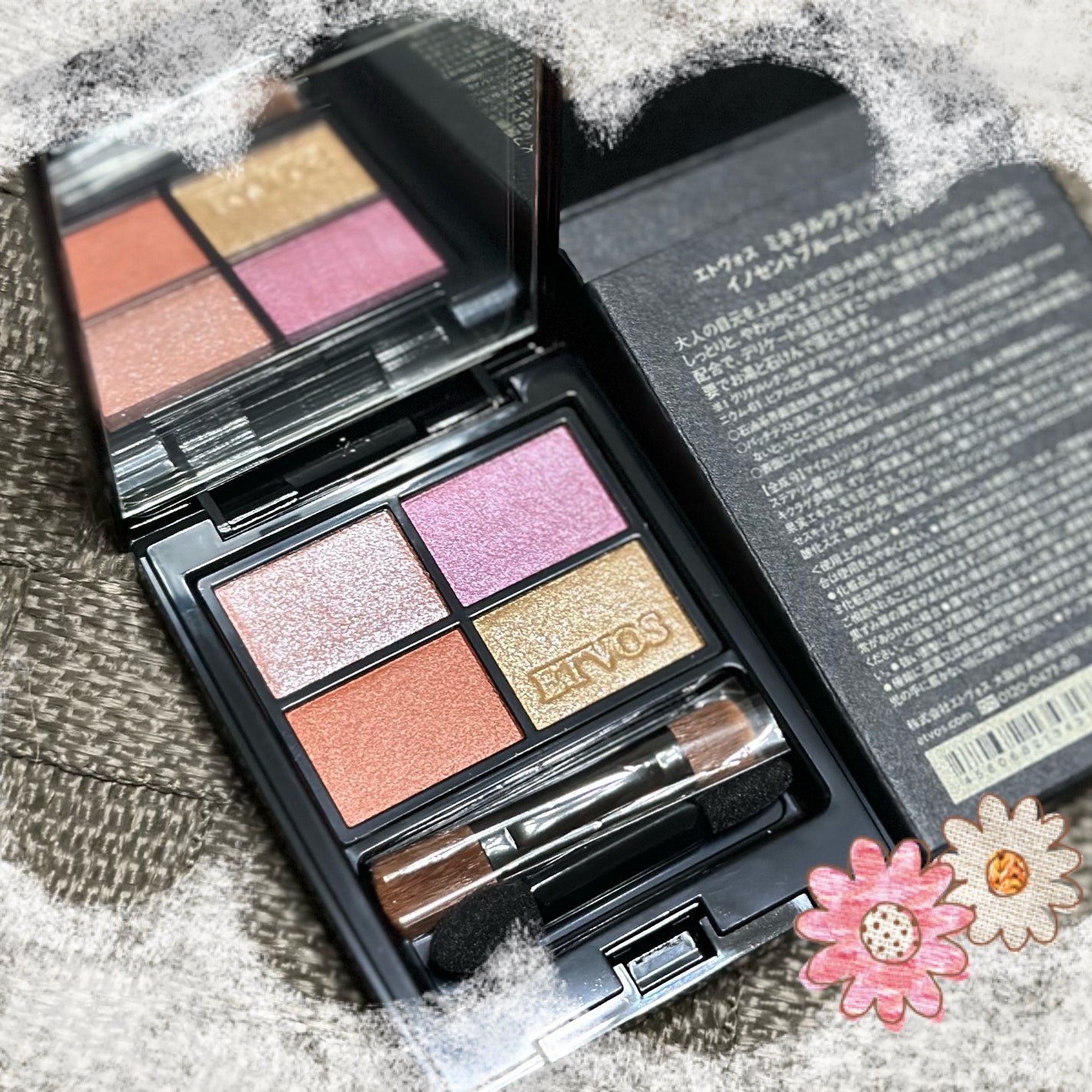 ミネラルクラッシィシャドー/エトヴォス/アイシャドウパレットを使ったクチコミ(3枚目)