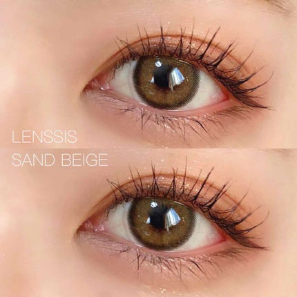 サンドシリーズ サンドベージュ/LENSSIS/カラーコンタクトレンズを使ったクチコミ(1枚目)