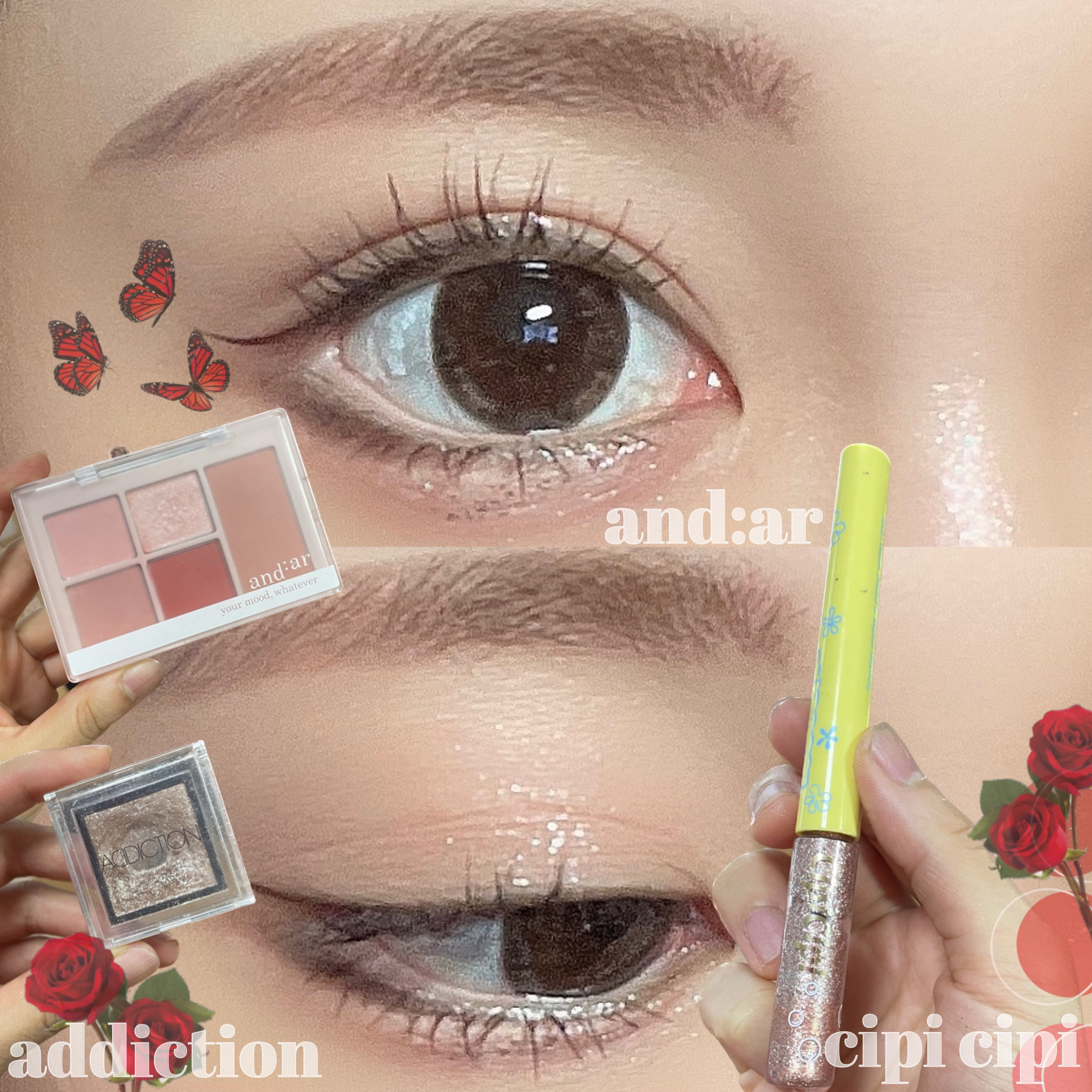 マルチカラーパレット ディアレッド/and:ar/マルチパレットを使ったクチコミ（1枚目）