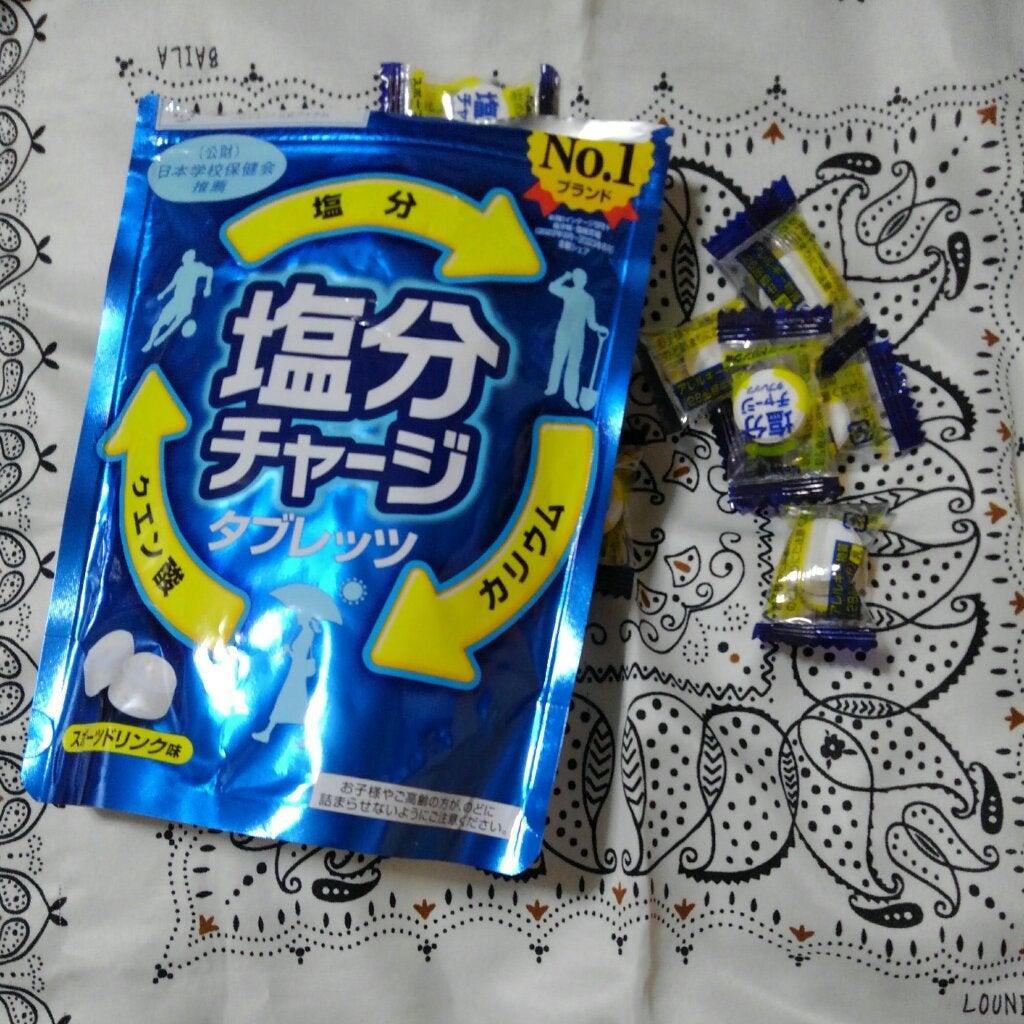 塩分チャージタブレッツ スポーツドリンク味/カバヤ/食品を使ったクチコミ(3枚目)