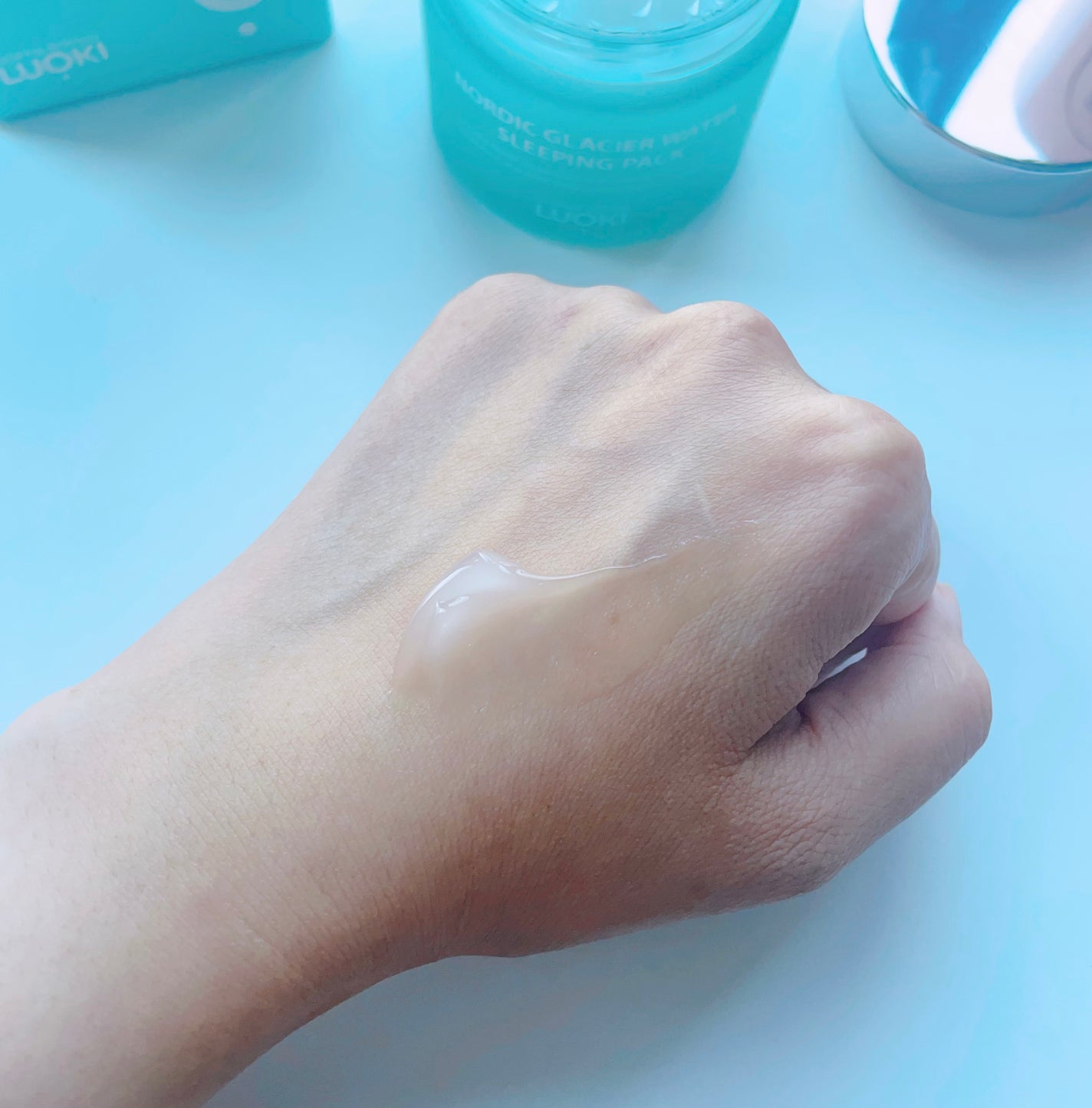 ノルディック氷河水スリーピングパック/LUOKI/フェイスクリームを使ったクチコミ(4枚目)