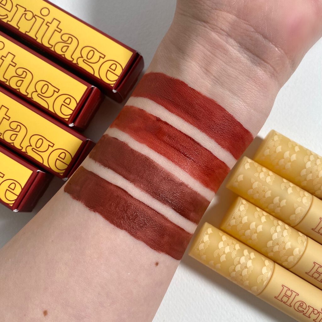 ザ ヘリテージ ベルベット ティント/MERZY/リップティントを使ったクチコミ(2枚目)