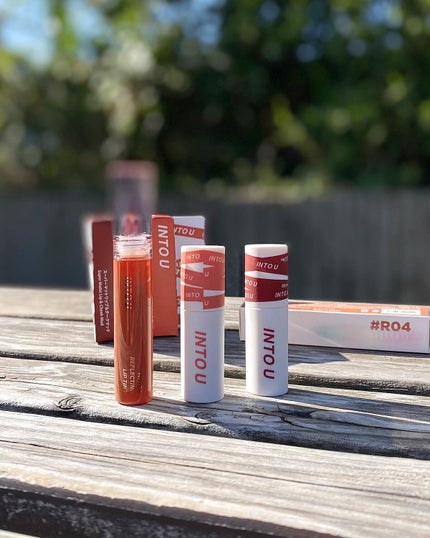 スーパーマットリップ&チークマッド/INTO U/口紅を使ったクチコミ(7枚目)