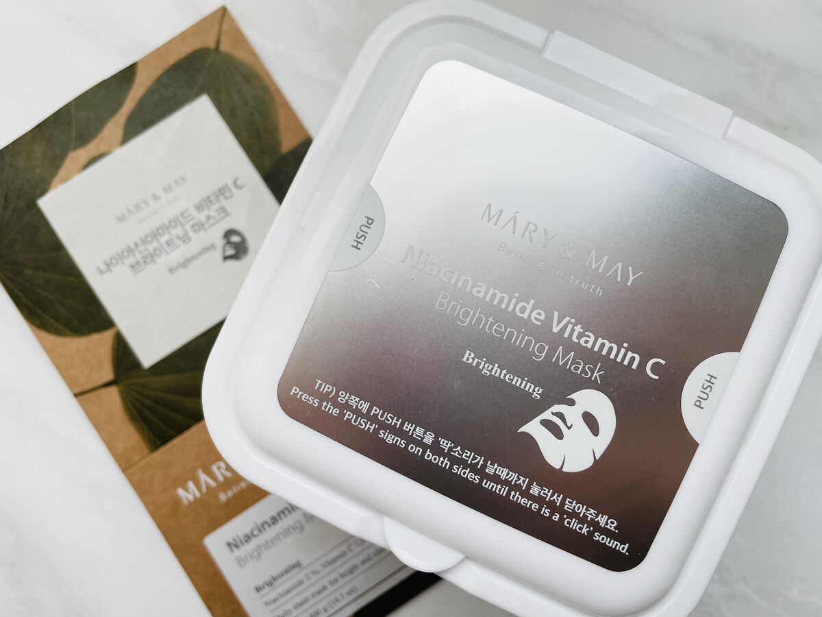 ナイアシンアミドビタミンC ブライトニングマスク/MARY&MAY/シートマスク・パックを使ったクチコミ（1枚目）