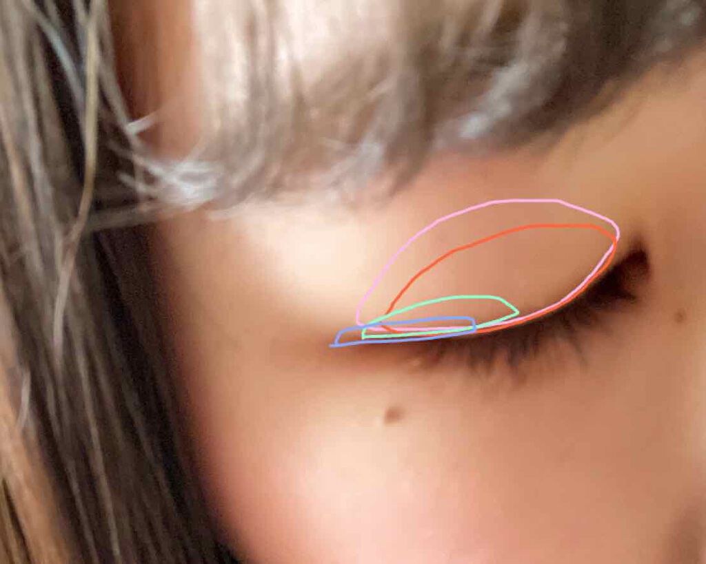 パーフェクトマルチアイズ/キャンメイク/アイシャドウパレットを使ったクチコミ(3枚目)