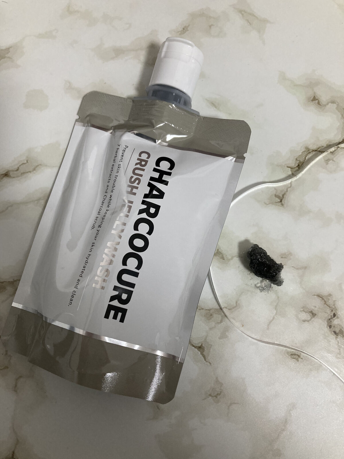 チャコキュア　クラッシュジェリーウォッシュ/山忠/その他洗顔料を使ったクチコミ（2枚目）