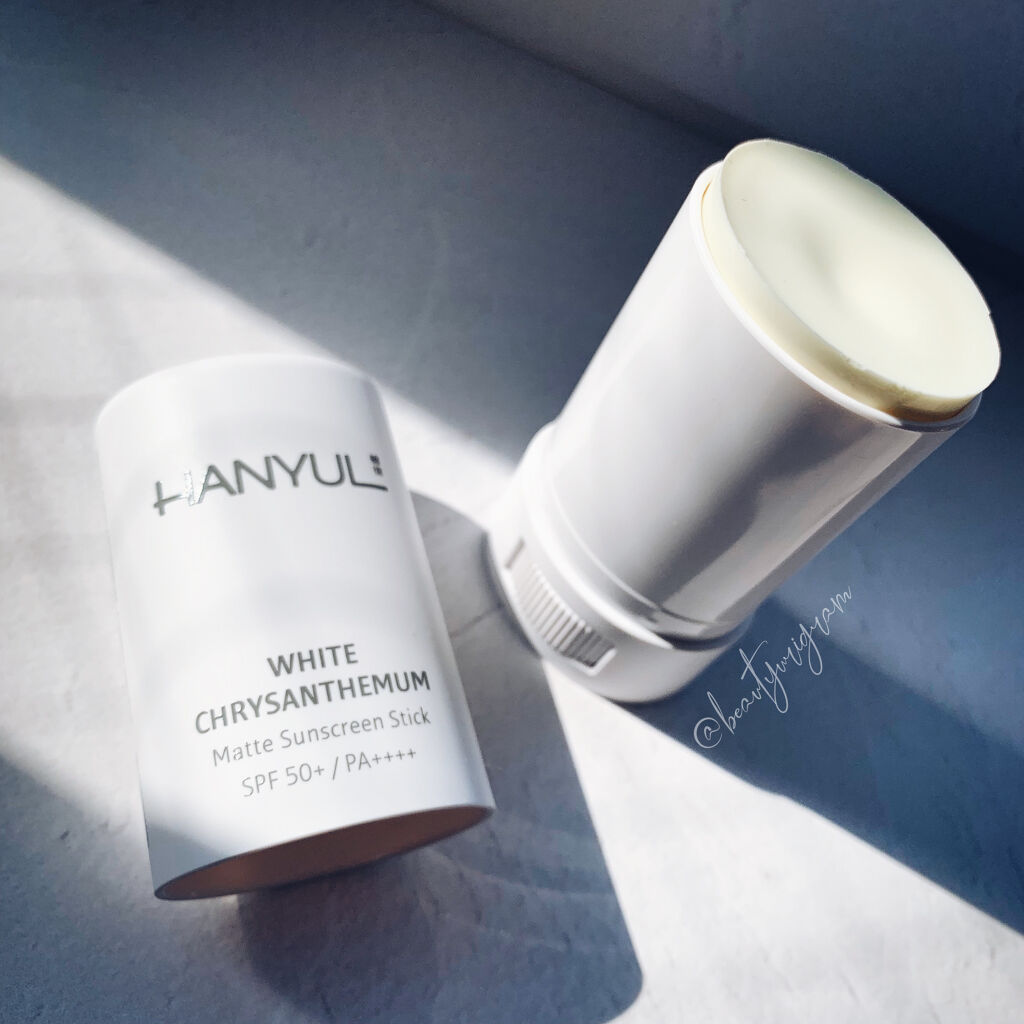 岩菊サラサラ サンスティック/HANYUL(ハンユル)/日焼け止めスティックを使ったクチコミ（2枚目）