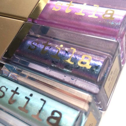 グリッター&グロウ リキッドアイシャドウ/stila/グリッターを使ったクチコミ(4枚目)