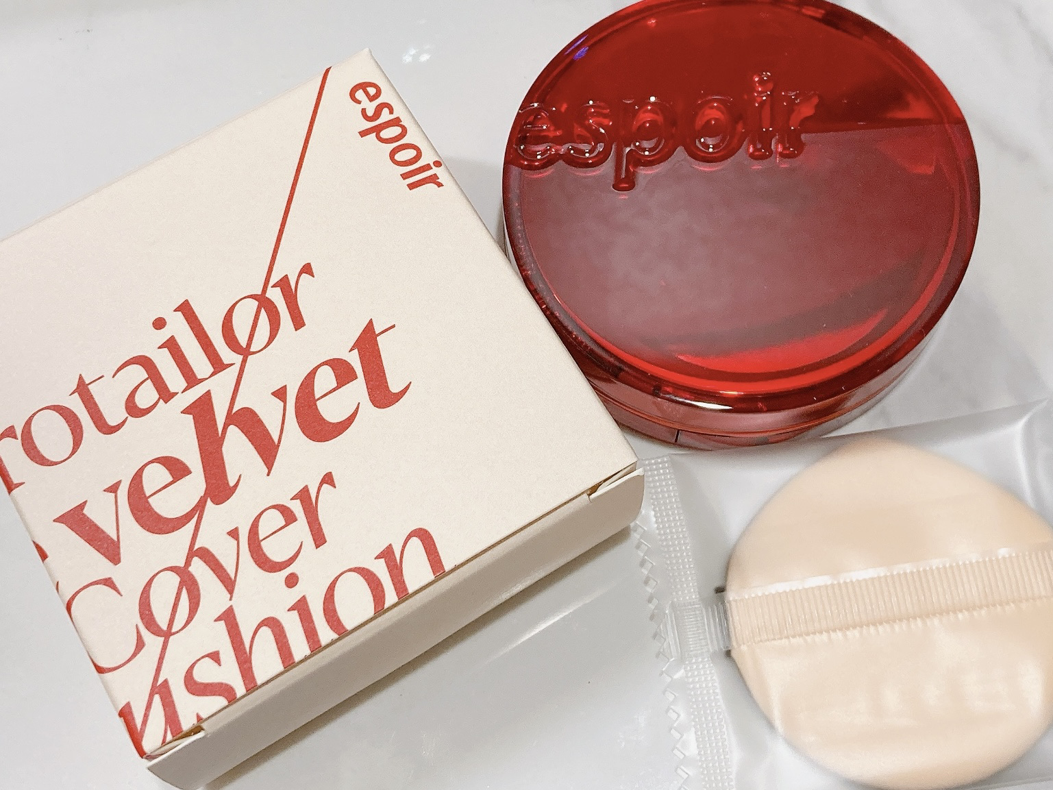 プロテーラービーベルベットカバークッション/espoir/クッションファンデーションを使ったクチコミ（1枚目）