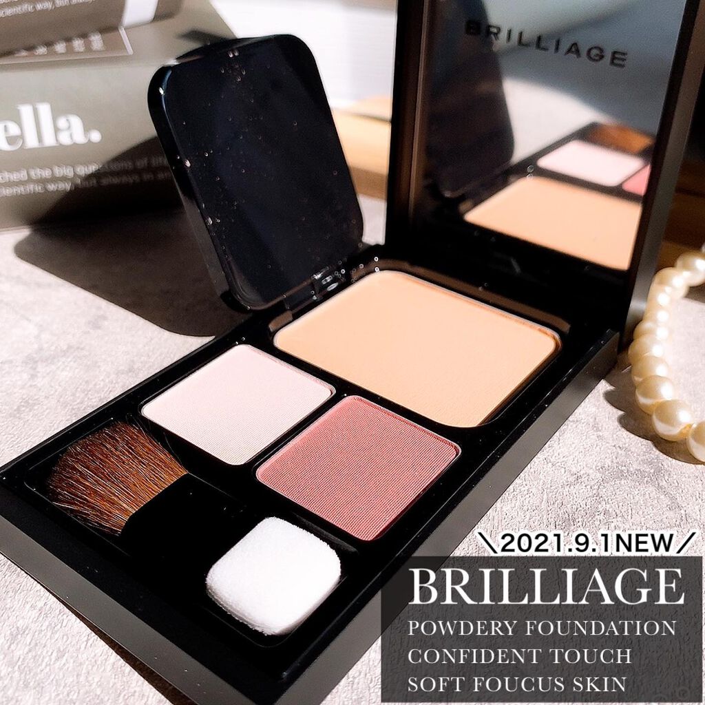 コンフィデントタッチ ソフトフォーカススキン/ブリリアージュ/パウダーファンデーションを使ったクチコミ(2枚目)