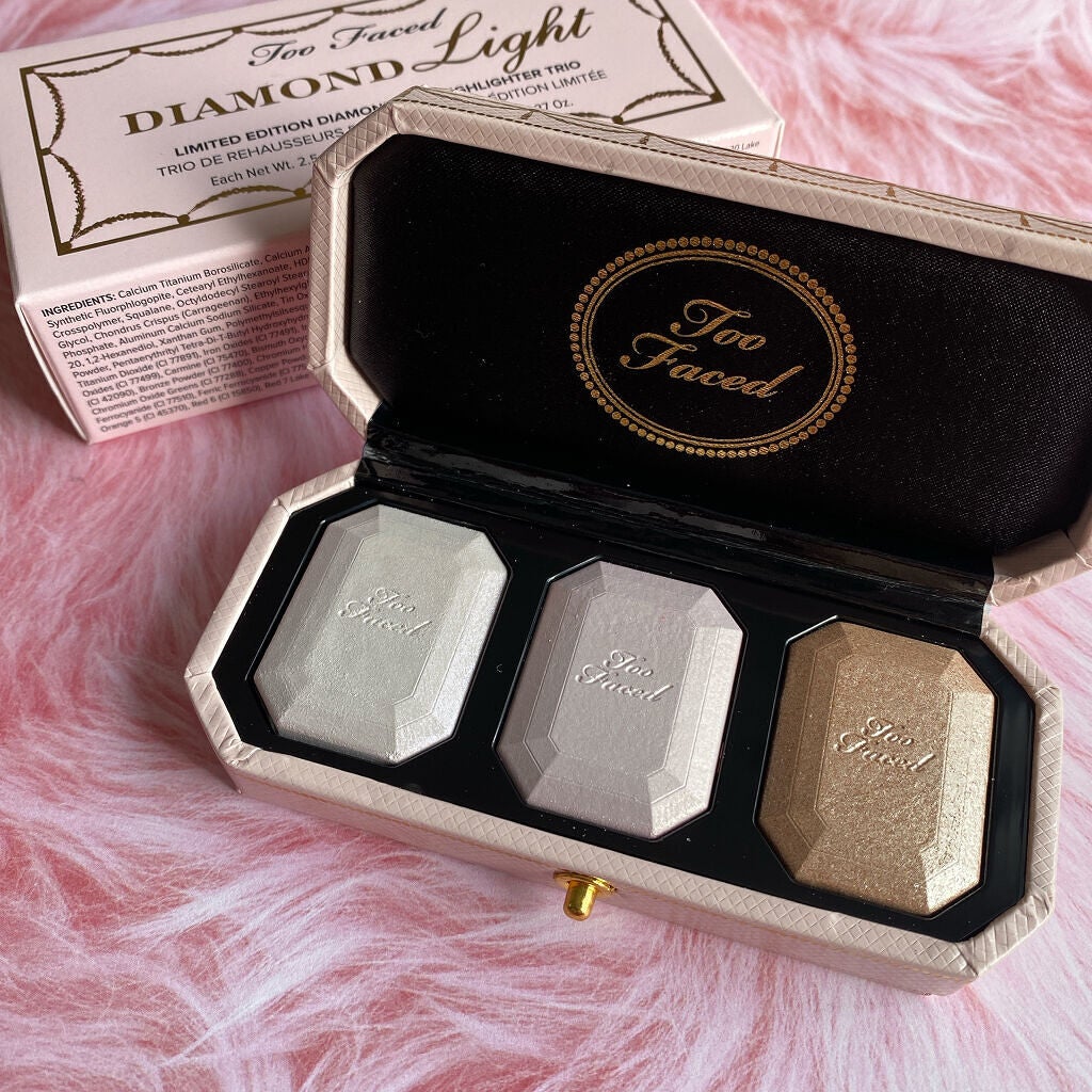 ~ダイヤモンドライト シリーズ~ マルチユース ハイライター トリオ/Too Faced/パウダーハイライトを使ったクチコミ(2枚目)