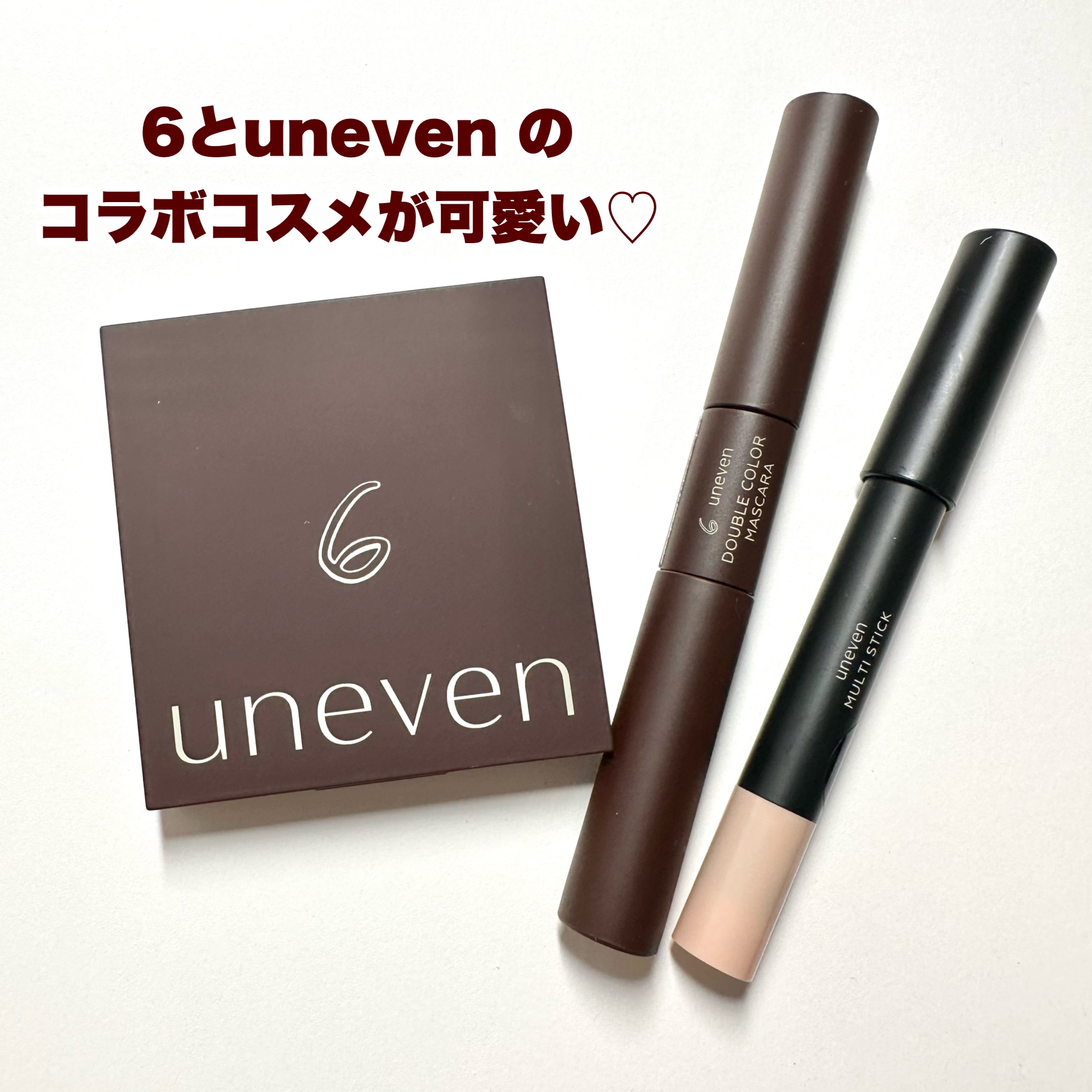 6×uneven double color mascara dip in & pretty rose cdcm-01 /uneven/マスカラを使ったクチコミ（2枚目）