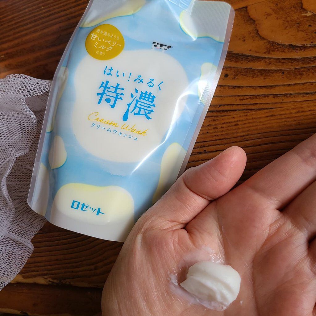 はい！みるく特濃 クリームウォッシュ/ロゼット/洗顔フォームを使ったクチコミ（1枚目）