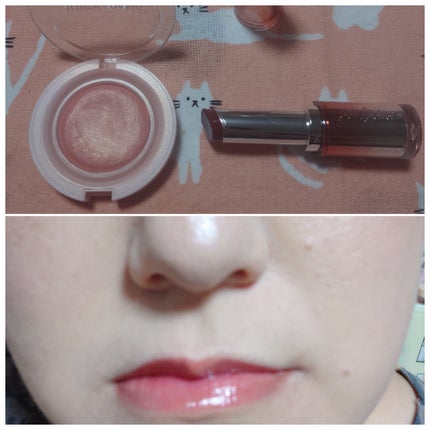 インク ムード グロイ バーム 06 ROSE IN TRUE/PERIPERA/口紅を使ったクチコミ(3枚目)