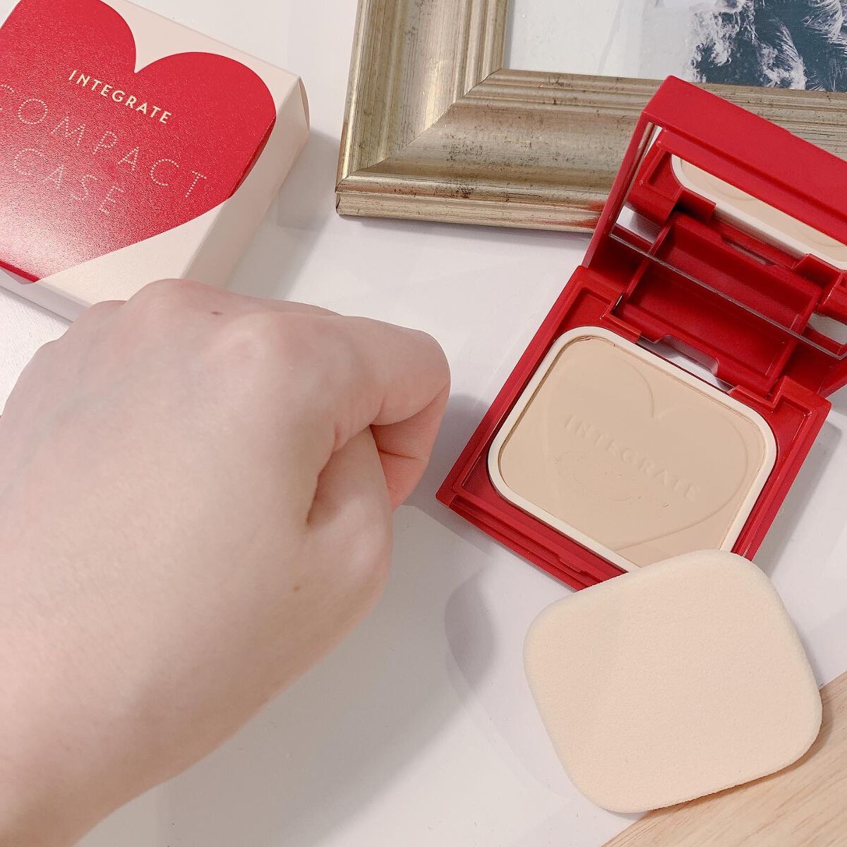 プロフィニッシュファンデーション/インテグレート/パウダーファンデーションを使ったクチコミ(3枚目)