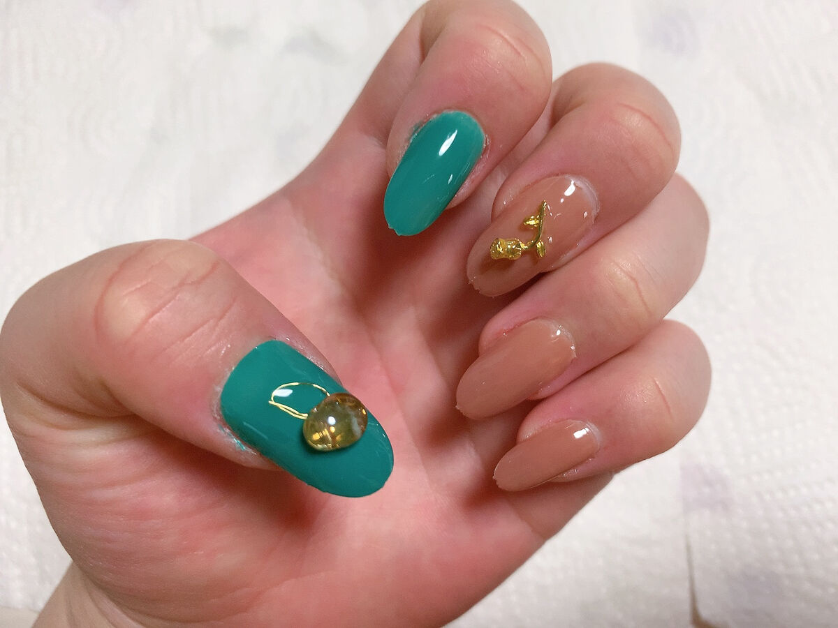 BRG ジェルネイル 36 グリーン/DAISO/ジェルネイルを使ったクチコミ（1枚目）