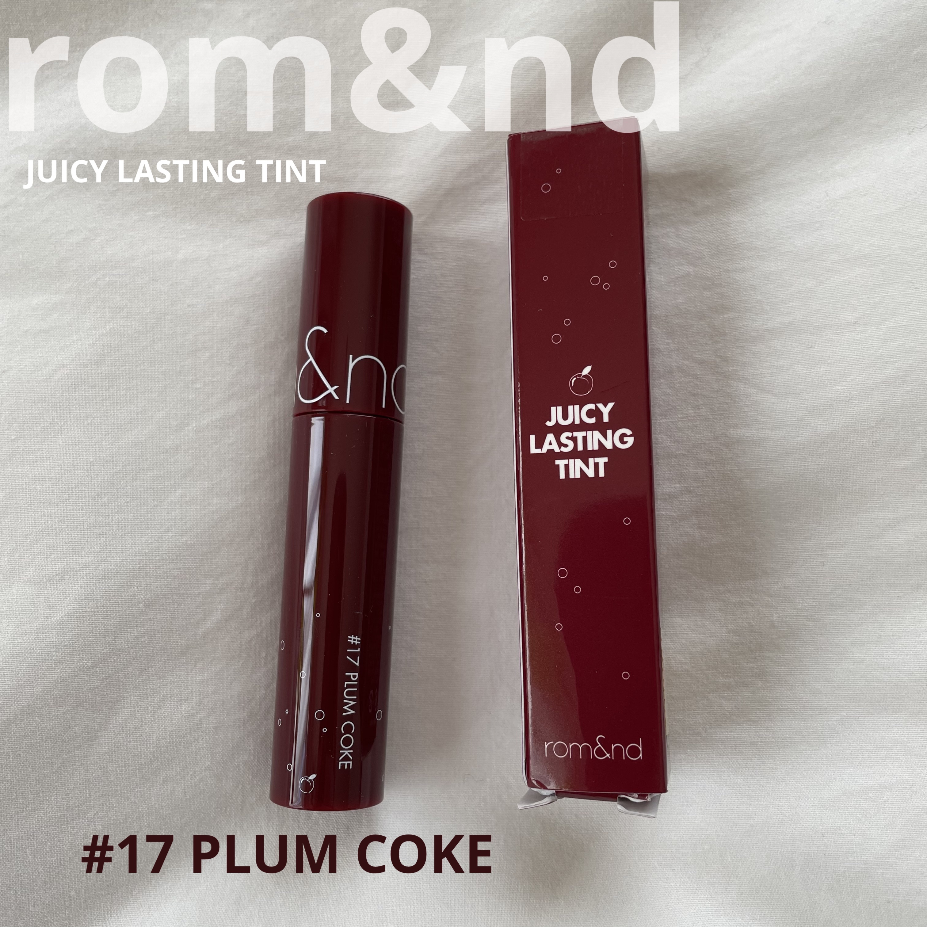 ジューシーラスティングティント/rom&nd/リップティントを使ったクチコミ（1枚目）