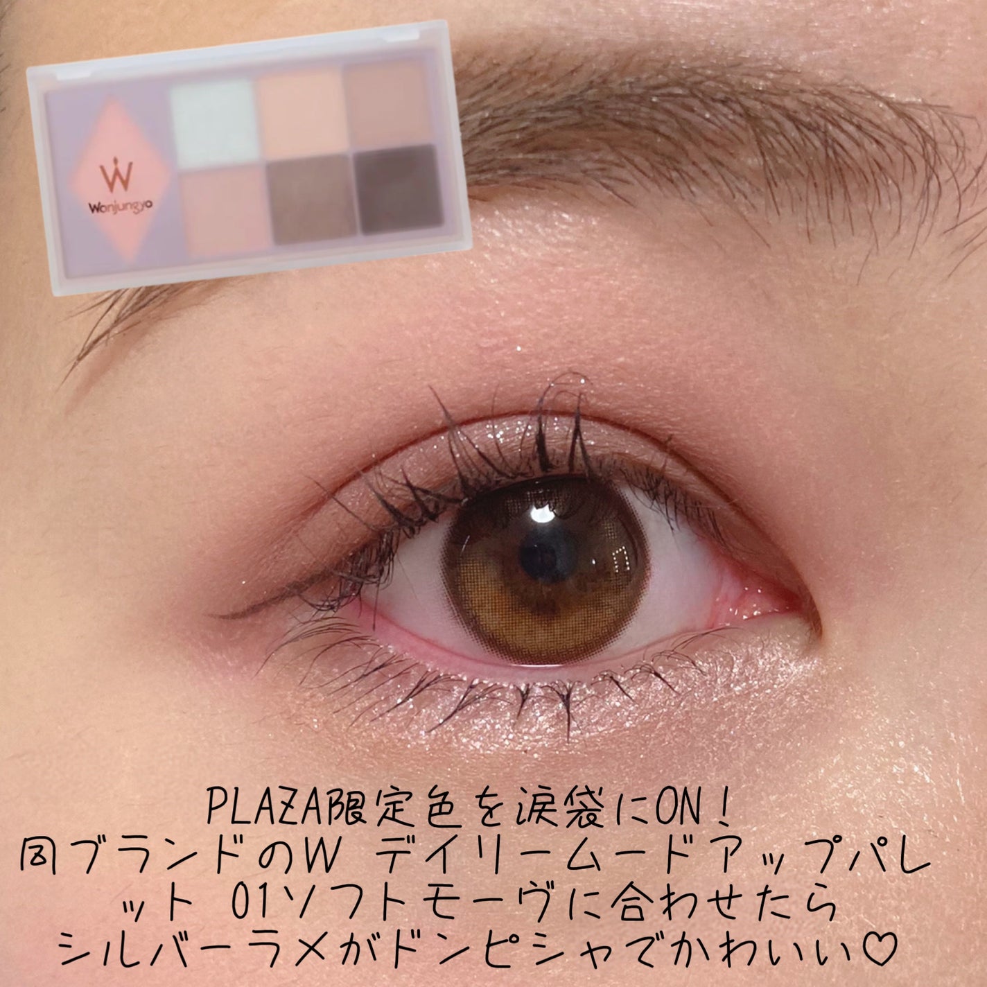 ウォンジョンヨ W デイリームードアップパレット /Wonjungyo/アイシャドウパレットを使ったクチコミ(4枚目)