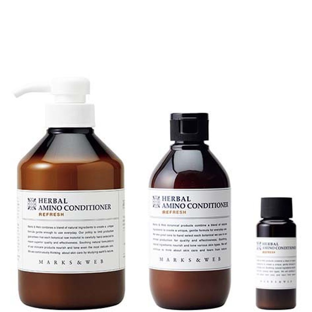 ハーバルアミノシャンプー/コンディショナー リフレッシュ MARKS&WEB