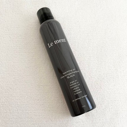 スパークリングオイル クレンジング&シャンプー ブラック /Le ment/市販シャンプーを使ったクチコミ(2枚目)