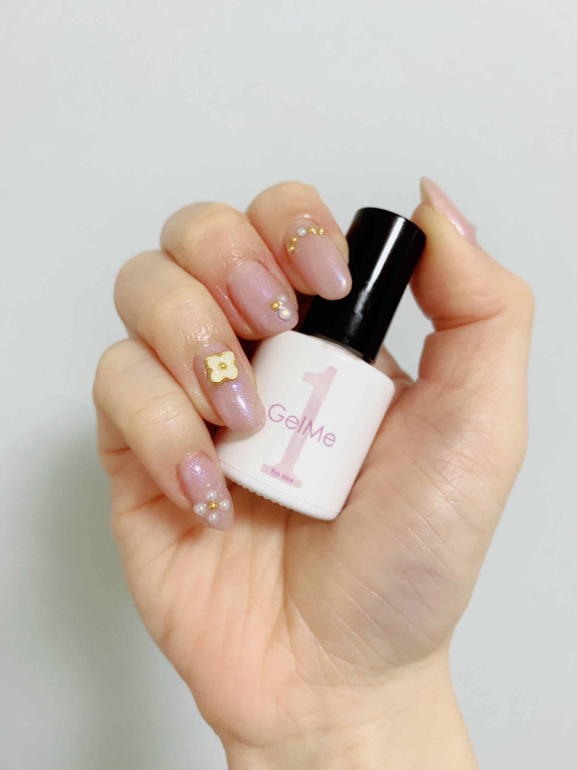 ジェルネイル GM133 ピンクグレーズ/ジェルミーワン/ジェルネイルを使ったクチコミ（2枚目）