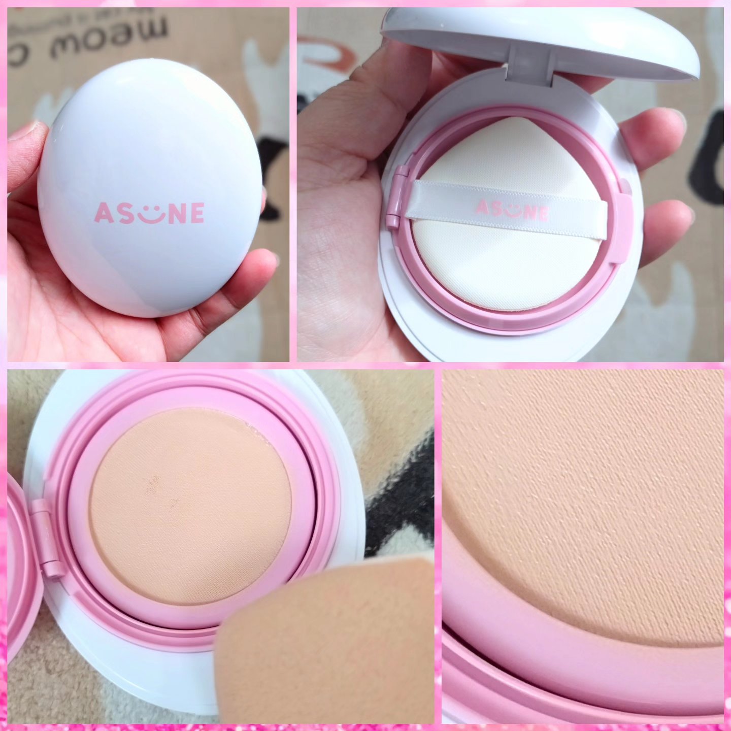 デューイーメッシュファンデーション/ASUNE /クッションファンデーションを使ったクチコミ（1枚目）