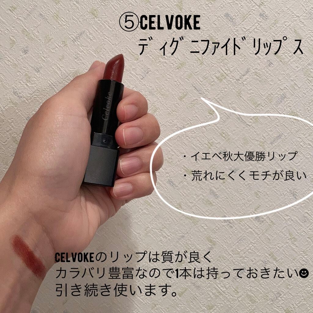 ディグニファイド リップス/Celvoke/口紅を使ったクチコミ(6枚目)