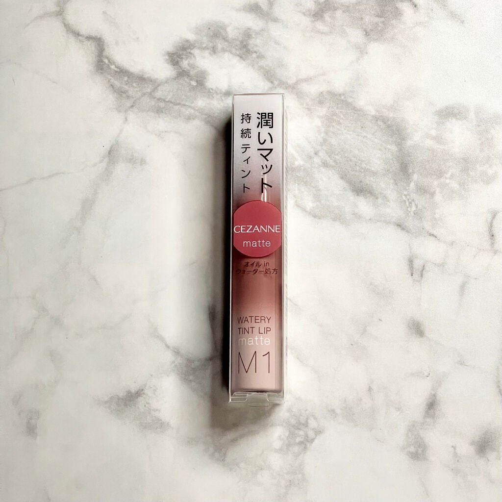ウォータリーティントリップ マット/CEZANNE/リップティントを使ったクチコミ(1枚目)