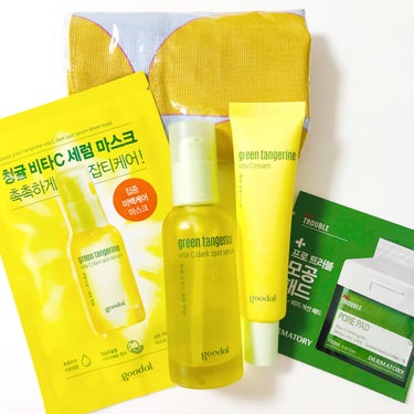 グーダルVクリーム(goodal GREEN TANGERINE V CREAM SET)/goodal/フェイスクリームを使ったクチコミ（3枚目）