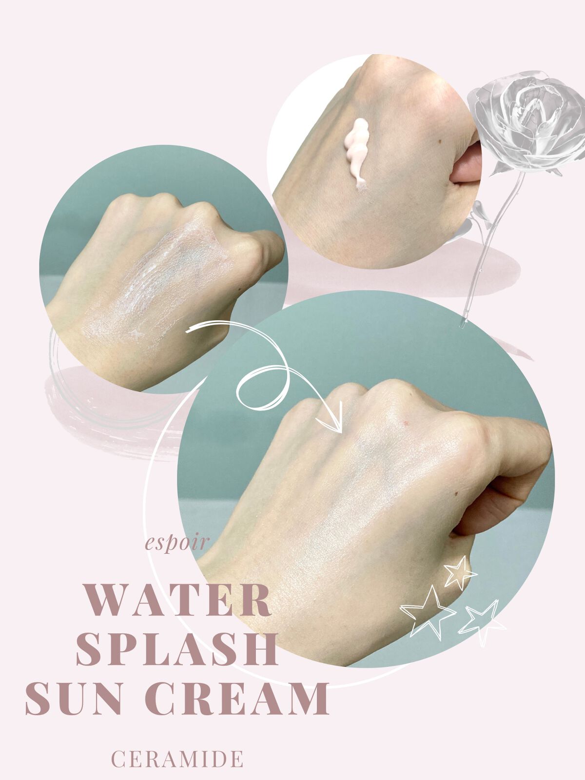 ウォータースプラッシュサンクリーム セラミド/espoir/日焼け止めクリームを使ったクチコミ（2枚目）