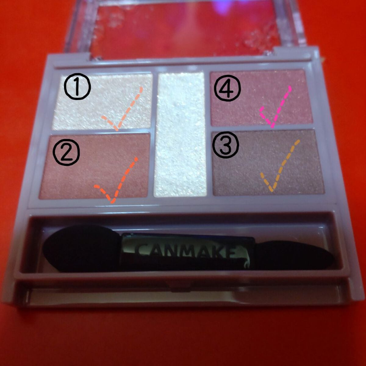 パーフェクトスタイリストアイズ/キャンメイク/アイシャドウパレットを使ったクチコミ(2枚目)