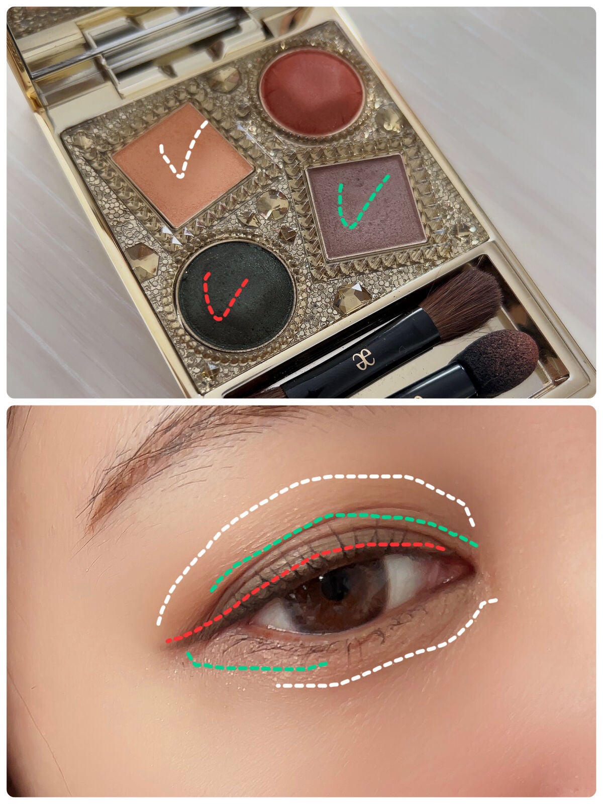 エレガンス ヌーヴェル アイズ/Elégance/アイシャドウパレットを使ったクチコミ(4枚目)