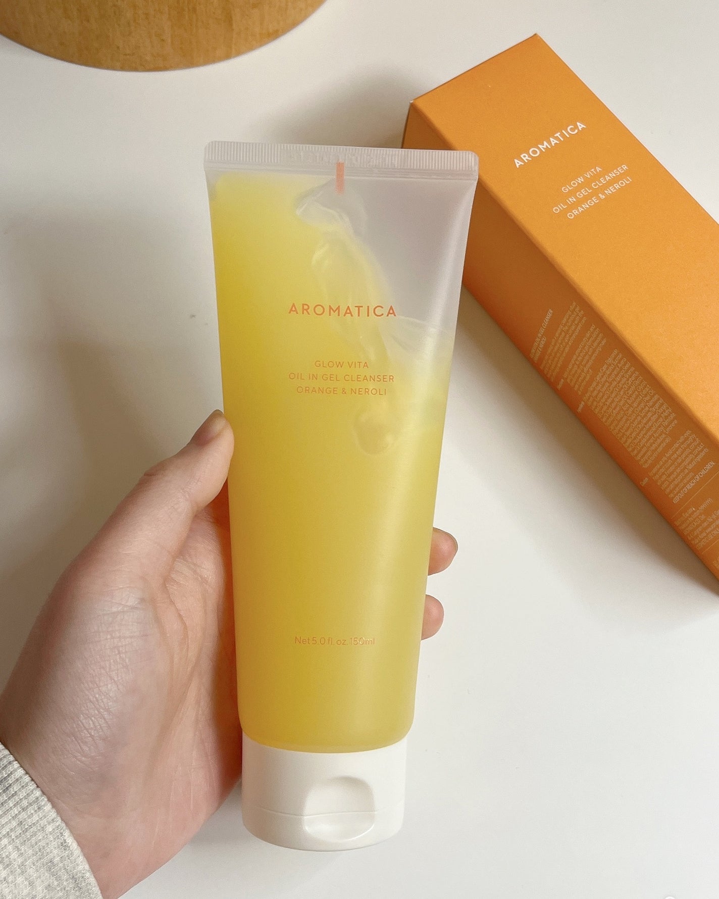 グロービタオイル イン ジェル クレンザー オレンジ&ネロリ/AROMATICA/クレンジングジェルを使ったクチコミ(8枚目)
