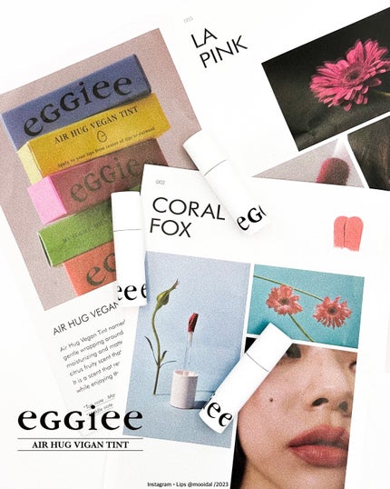 エアハグビーガンティント/eggiee/リップティントを使ったクチコミ(2枚目)