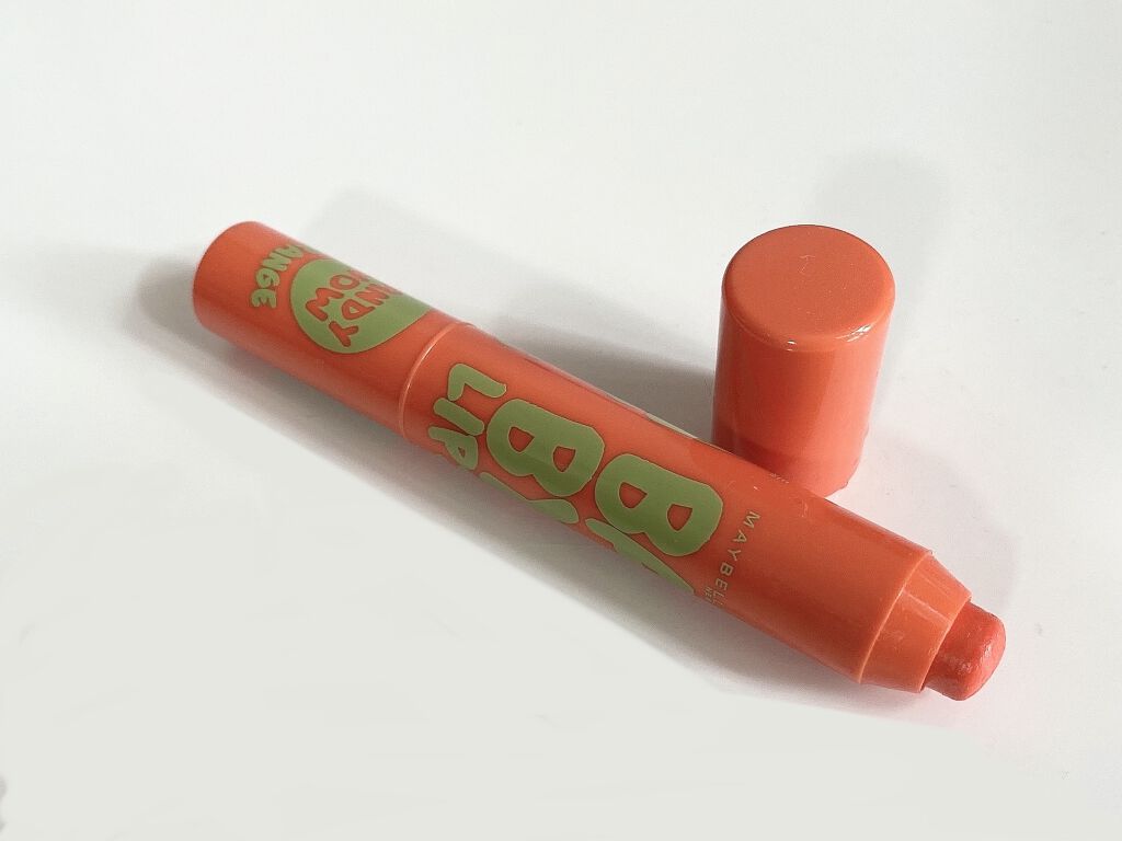 リップクリーム キャンディ ワオ 03 ジューシー オレンジ(ジューシー オレンジの香り)/MAYBELLINE NEW YORK/口紅を使ったクチコミ（1枚目）