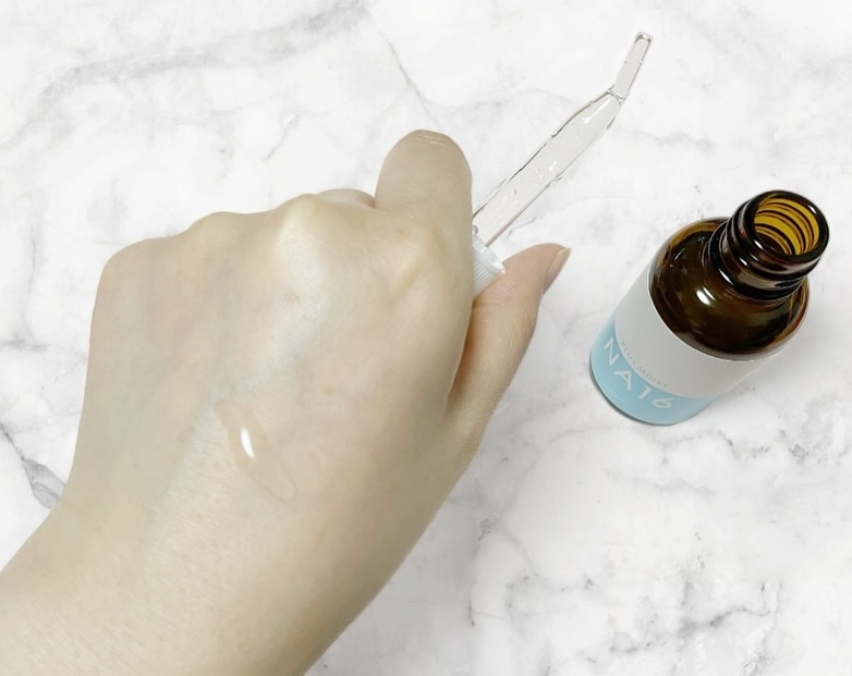 プラスキレイ プラスモイストNA16のクチコミ「プラスモイストNA16　
⁡
乾燥や肌荒れを防ぐナイアシンアミド(*1)16％配合の美容液に、.....」（2枚目）