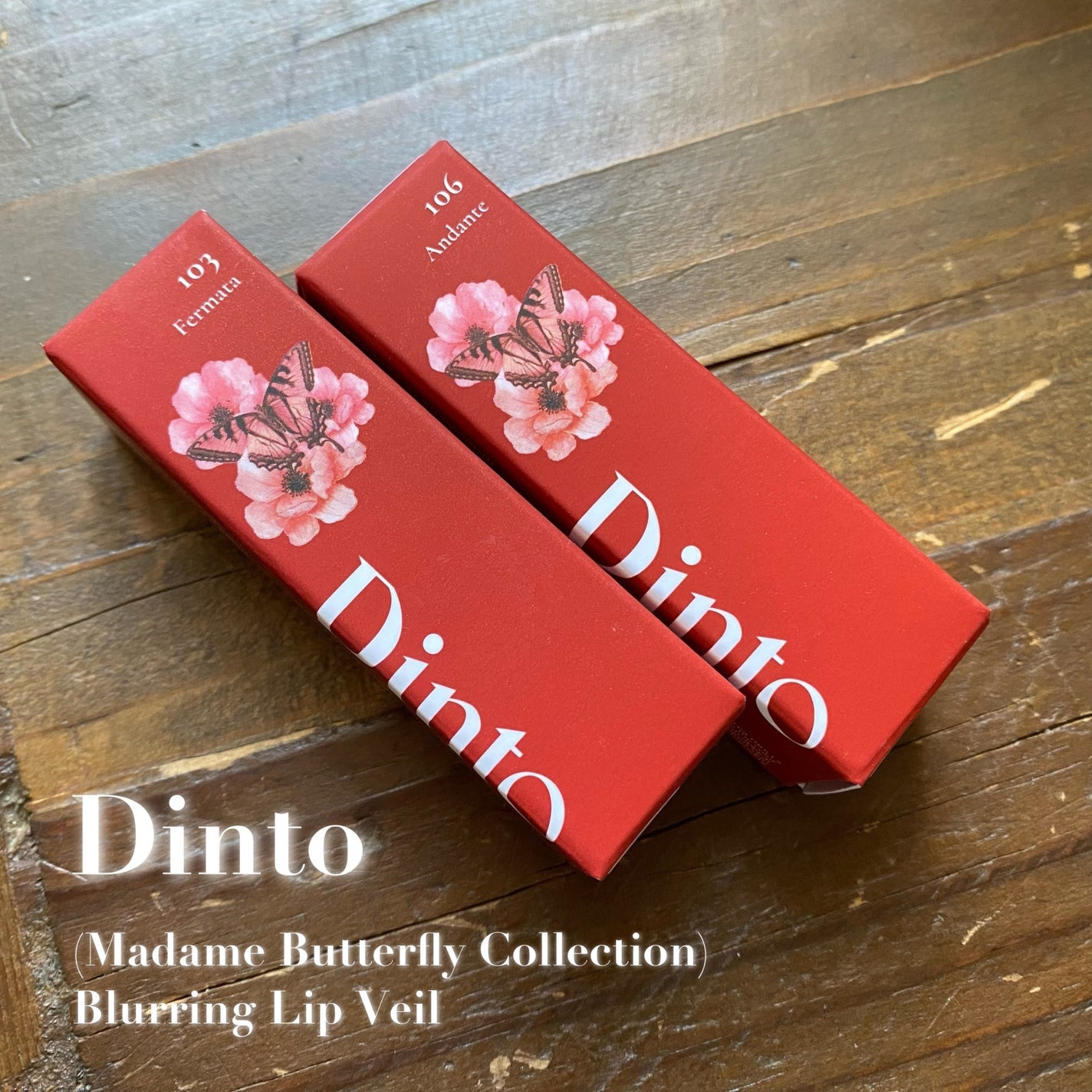 マダムバタフライコレクション ブラーニングリップベール/Dinto/口紅を使ったクチコミ(1枚目)