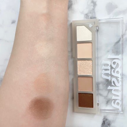 ムードシャワーアイパレット/unleashia/アイシャドウパレットを使ったクチコミ(3枚目)