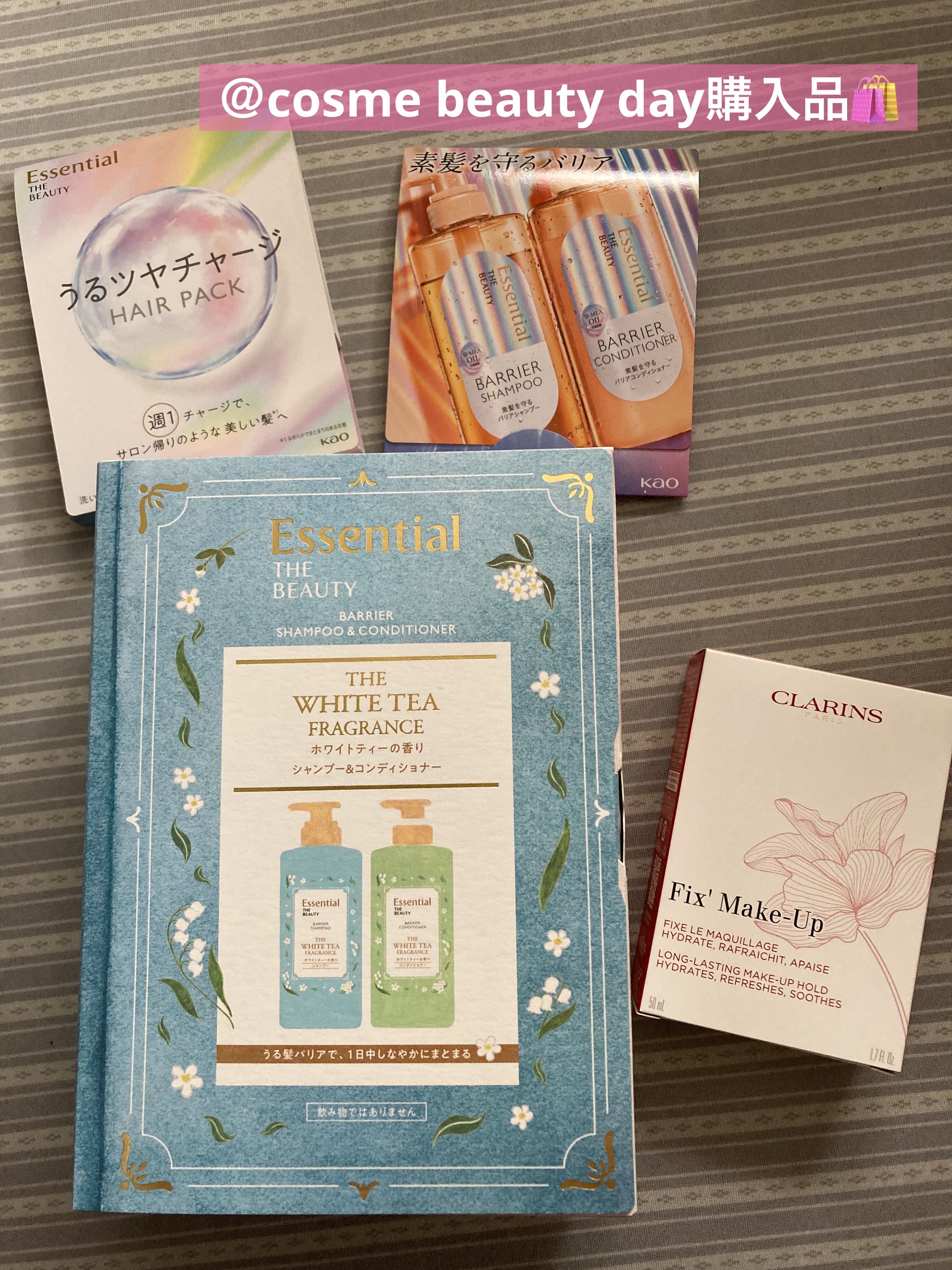 フィックス メイクアップw/CLARINS/ミスト状化粧水を使ったクチコミ（1枚目）