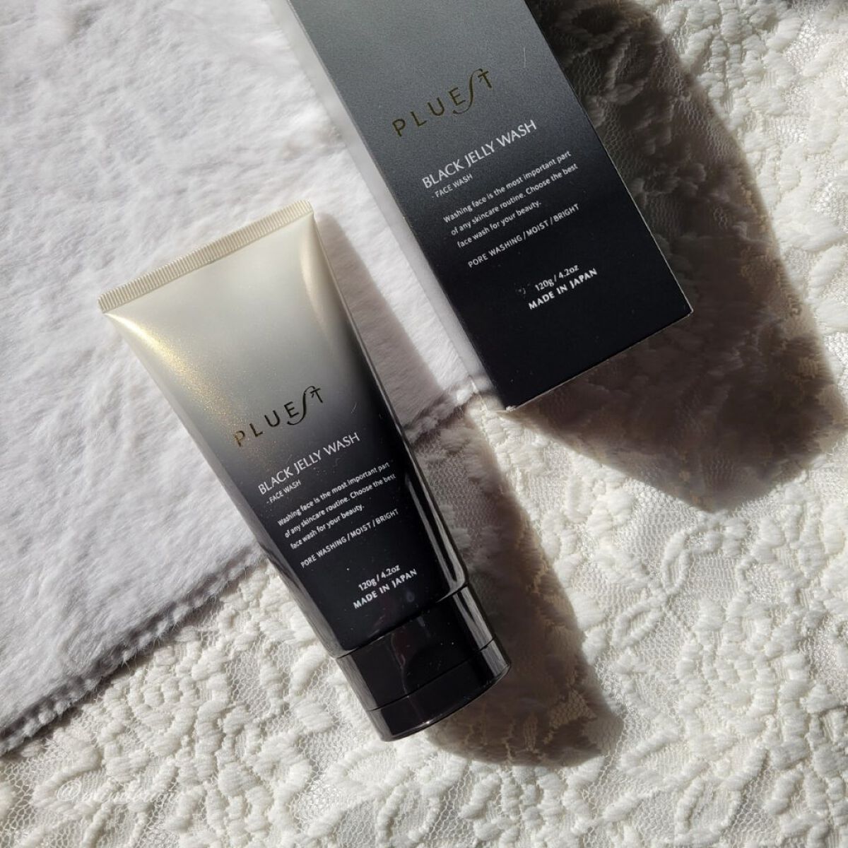 BLACK JELLY WASH（ブラックジェリーウォッシュ）/PLUEST/その他洗顔料を使ったクチコミ（1枚目）