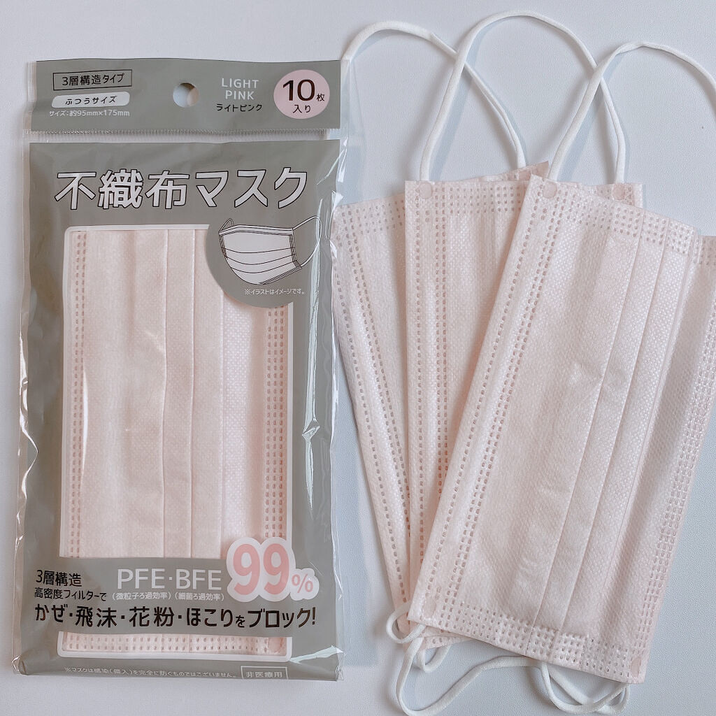 不織布マスク チークピンク / DAISO