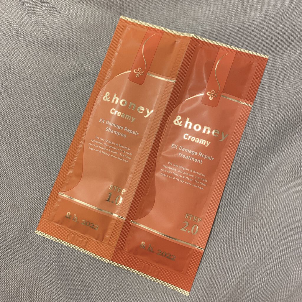 Creamy EXダメージリペアシャンプー1.0/ヘアトリートメント2.0/&honey/市販シャンプーを使ったクチコミ（2枚目）