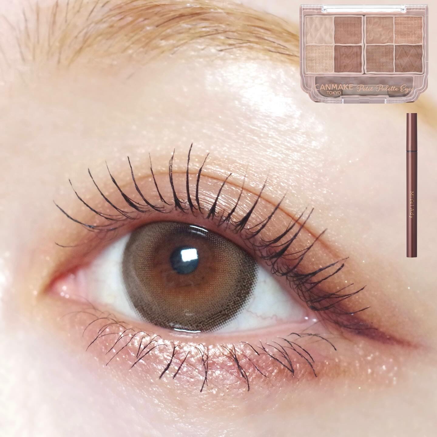 リキッドアイライナー 101 ちょい透けピンクグレージュ/ミゼルエディ/リキッドアイライナーを使ったクチコミ（1枚目）