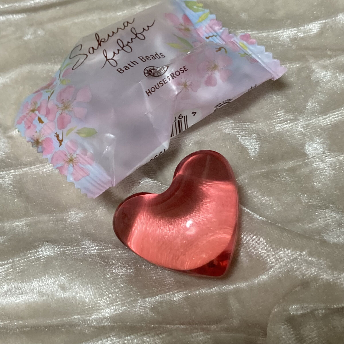 さくらふふふ バスビーズ n/ハウス オブ ローゼ/保湿系入浴剤を使ったクチコミ（2枚目）