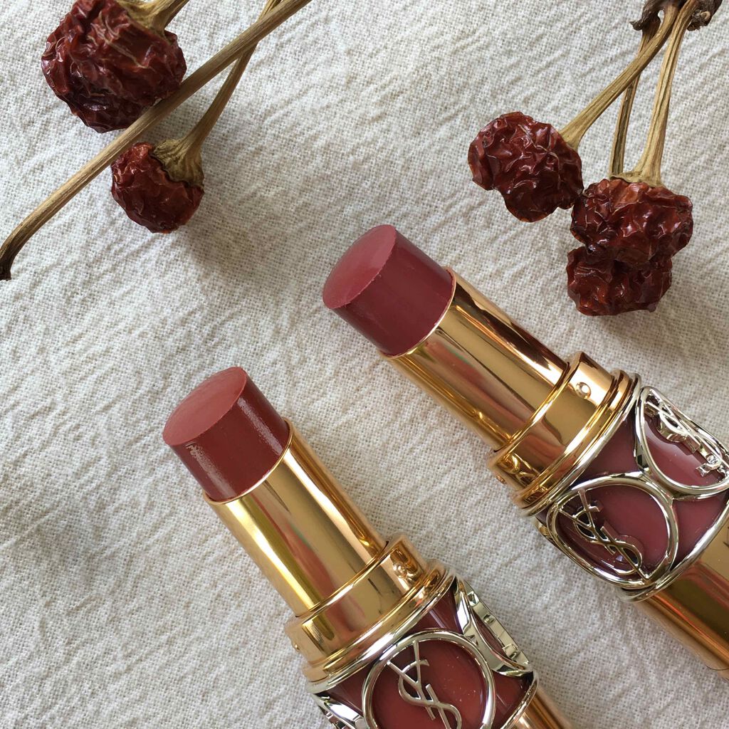 ルージュ ヴォリュプテ シャイン/YVES SAINT LAURENT BEAUTE/口紅を使ったクチコミ（2枚目）