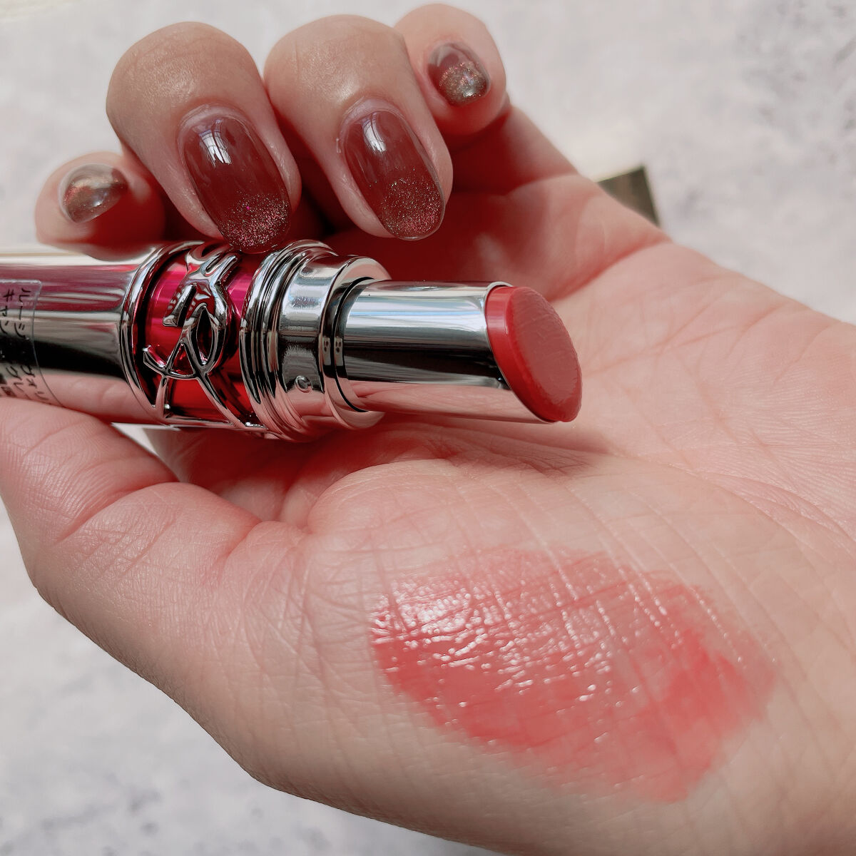 YSL ラブシャイン キャンディグレーズ/YVES SAINT LAURENT BEAUTE/口紅を使ったクチコミ（3枚目）