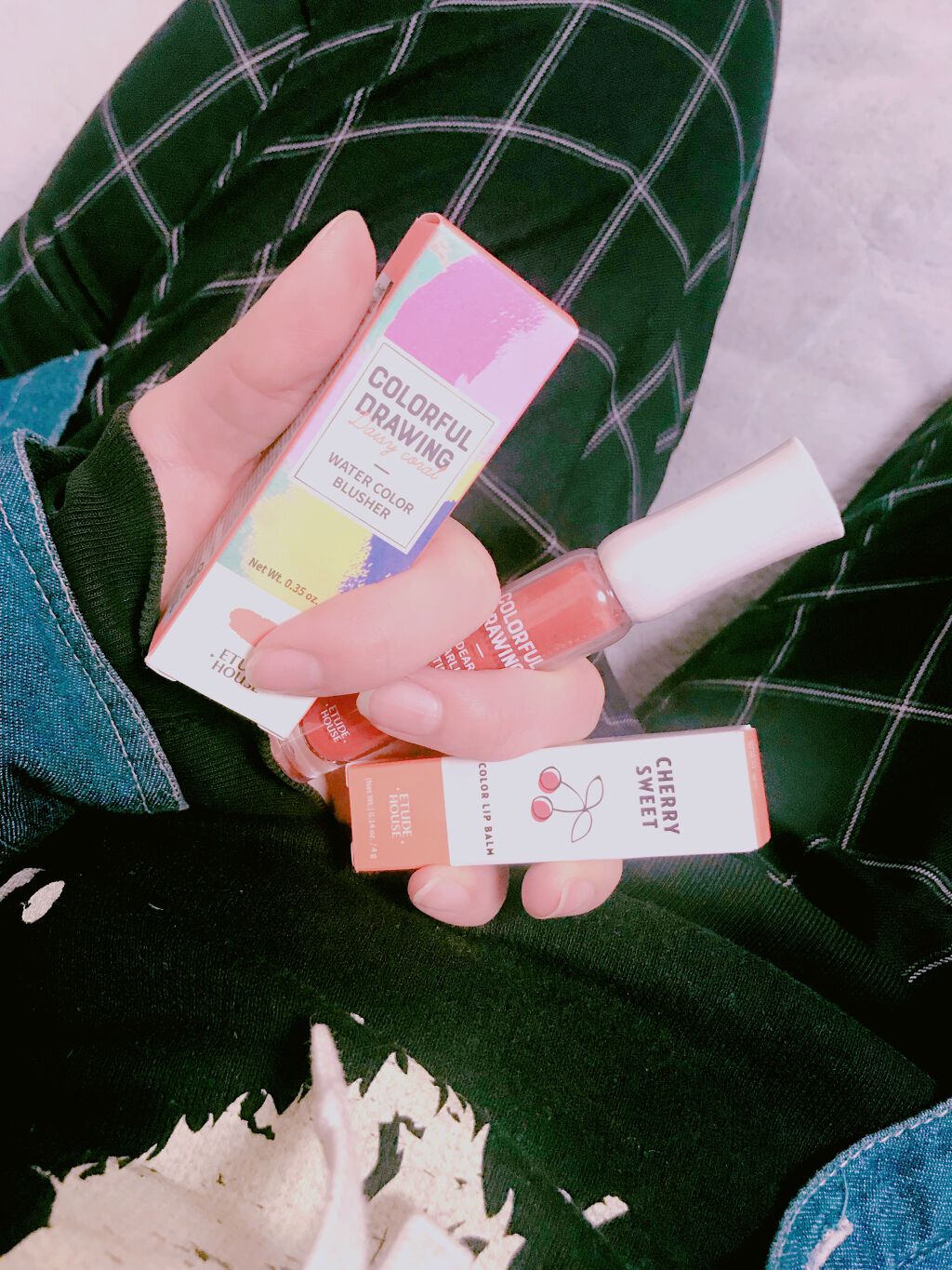 チェリースイート カラーリップバーム/ETUDE/口紅を使ったクチコミ（2枚目）