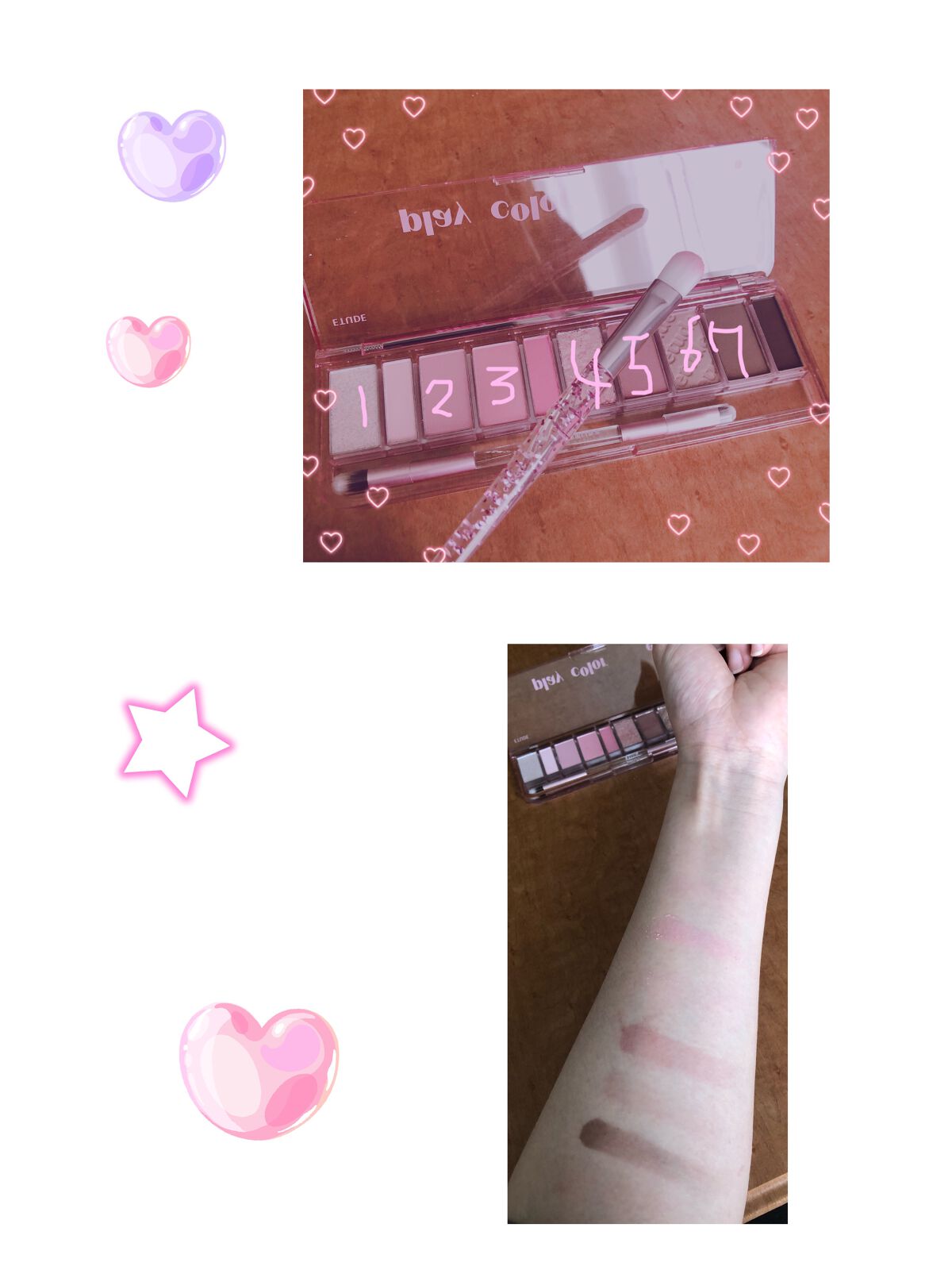 プレイカラー アイシャドウ/ETUDE/アイシャドウパレットを使ったクチコミ(2枚目)