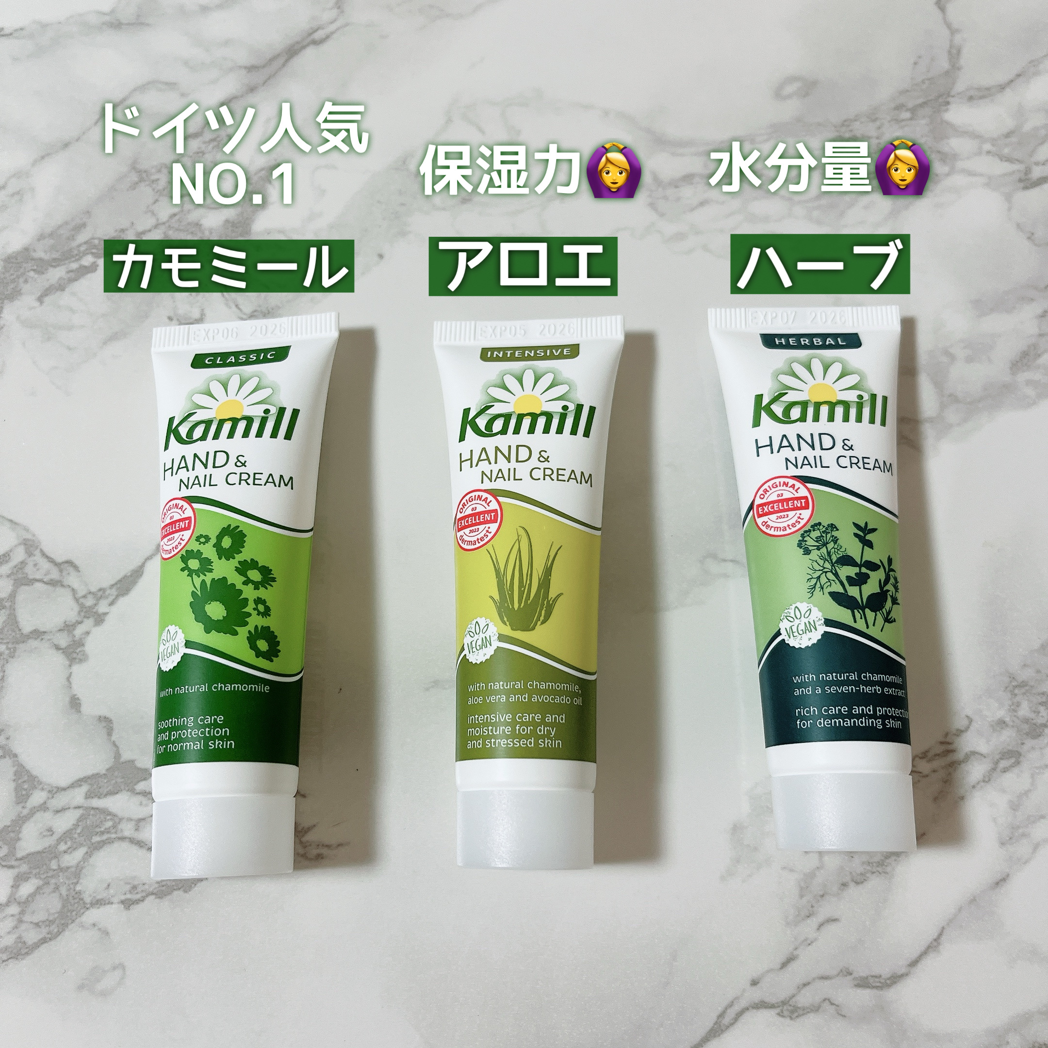 ハンド＆ネイルクリーム インテンシブ 3OML ミニ/カミール/ハンドクリームを使ったクチコミ（3枚目）