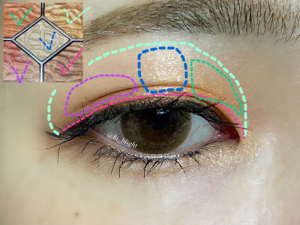 サンク クルール クチュール ＜サマー デューン＞/Dior/アイシャドウパレットを使ったクチコミ（3枚目）